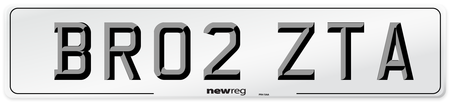 BR02 ZTA Number Plate from New Reg